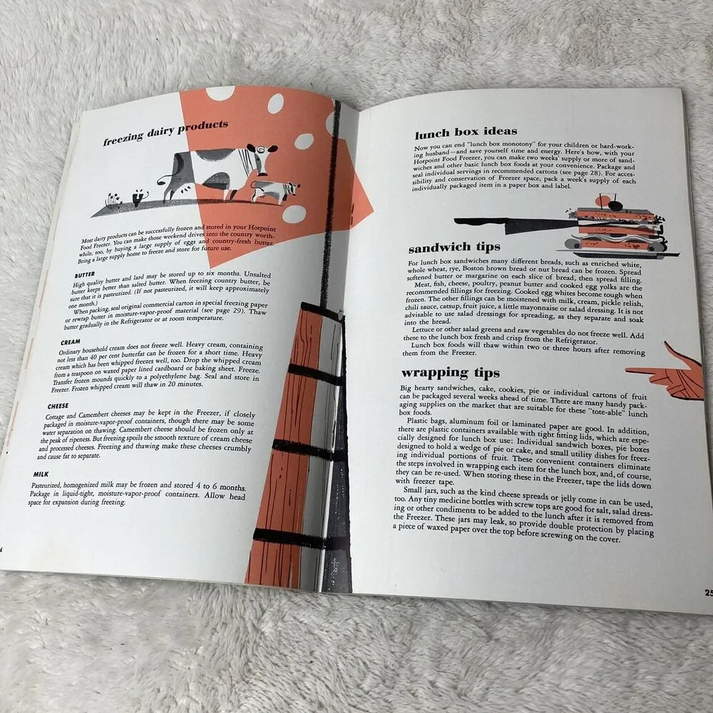Hotpoint Food Freezer and Refrigerator-Freezer Instruction And Recipe Book 1955